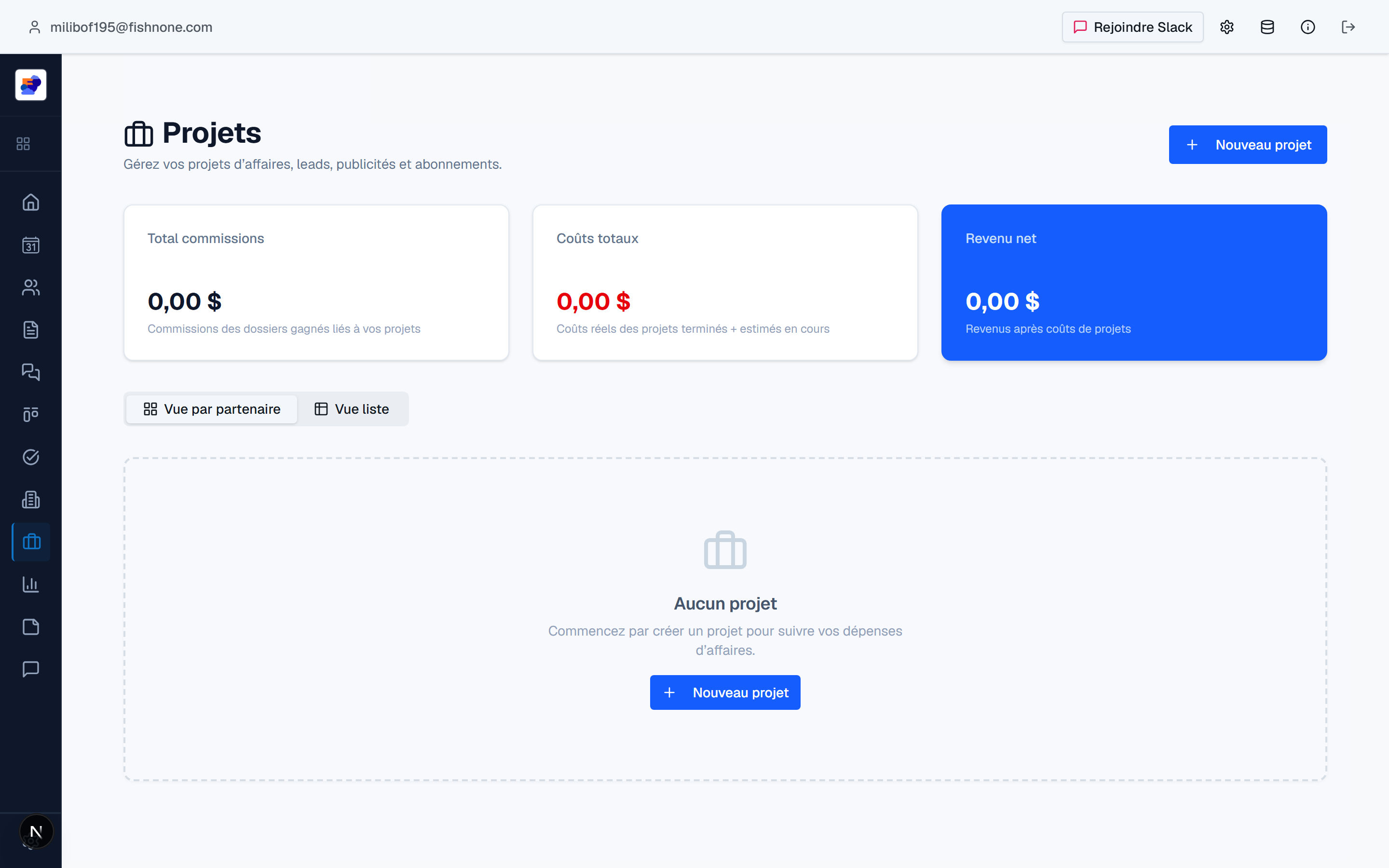 Page Projets